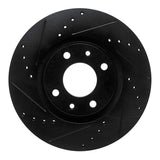 R1 Concepts 03-25 Peugeot Partner (Mexico) Front Left Drilled & Slotted Black Brake Rotor by R1 Concepts RNC-633-92090L