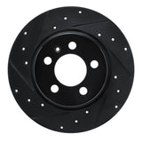 R1 Concepts 15-18 Audi A1 (Mexico) Rear Left Drilled & Slotted Black Brake Rotor by R1 Concepts RNC-633-92104L