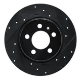 R1 Concepts 15-18 Audi A1 (Mexico) Rear Right Drilled & Slotted Black Brake Rotor by R1 Concepts RNC-633-92104R