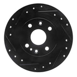 R1 Concepts 18-19 Volkswagen SAVEIRO (Mexico) Rear Left Drilled & Slotted Black Brake Rotor by R1 Concepts RNC-633-92127L