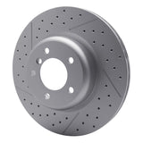 Dynamic Friction 2013-2013 BMW 135is Front Drilled GeoSPEC Coated Rotor and Slotted (338x25.8 Vented) by Dynamic Friction Company 634-31085