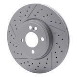 Dynamic Friction 2007-2015 MINI Cooper (Excl Clubman) Front Drilled GeoSPEC Coated Rotor and Slotted (294x22 Vented) by Dynamic Friction Company 634-32006