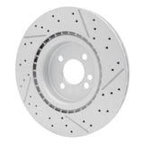 Dynamic Friction 2009-2014 Mini Cooper Clubman Front Drilled GeoSPEC Coated Rotor and Slotted (316x22 Vented) by Dynamic Friction Company 634-32008