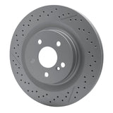 Dynamic Friction 2005-2011 Mercedes-Benz SLK55 AMG Rear Drilled GeoSPEC Coated Rotor and Slotted (330x26 Vented) by Dynamic Friction Company 634-63068