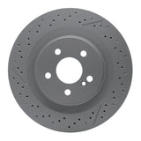 Dynamic Friction 2005-2011 Mercedes-Benz SLK55 AMG Rear Drilled GeoSPEC Coated Rotor and Slotted (330x26 Vented) by Dynamic Friction Company 634-63068