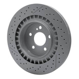 Dynamic Friction 2005-2011 Mercedes-Benz SLK55 AMG Rear Drilled GeoSPEC Coated Rotor and Slotted (330x26 Vented) by Dynamic Friction Company 634-63068
