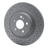 Dynamic Friction 2008-2015 Mercedes-Benz C63 AMG Rear Drilled GeoSPEC Coated Rotor and Slotted (330x26 Vented) by Dynamic Friction Company 634-63092