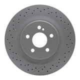 Dynamic Friction 2008-2015 Mercedes-Benz C63 AMG Rear Drilled GeoSPEC Coated Rotor and Slotted (330x26 Vented) by Dynamic Friction Company 634-63092