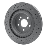 Dynamic Friction 2008-2015 Mercedes-Benz C63 AMG Rear Drilled GeoSPEC Coated Rotor and Slotted (330x26 Vented) by Dynamic Friction Company 634-63092