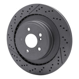 Dynamic Friction 2010-2018 Mercedes-Benz C63 AMG Rear Drilled GeoSPEC Coated Rotor and Slotted (360x26 Vented) by Dynamic Friction Company 634-63094
