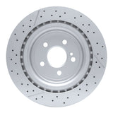 Dynamic Friction 2012-2020 Mercedes-Benz GLA45 AMG Rear Drilled GeoSPEC Coated Rotor and Slotted (330x22 Vented) by Dynamic Friction Company 634-63101