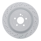 Dynamic Friction 2013-2023 Mercedes-Benz SL65 AMG Rear Drilled GeoSPEC Coated Rotor and Slotted (360x26 Vented) by Dynamic Friction Company 634-63104