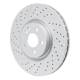 Dynamic Friction 2014-2019 Mercedes-Benz CLA45 AMG Front Drilled GeoSPEC Coated Rotor and Slotted (350x32 Vented) by Dynamic Friction Company 634-63151