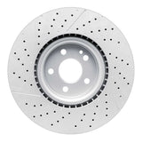 Dynamic Friction 2014-2019 Mercedes-Benz CLA45 AMG Front Drilled GeoSPEC Coated Rotor and Slotted (350x32 Vented) by Dynamic Friction Company 634-63151