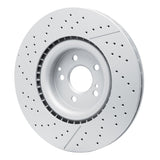 Dynamic Friction 2018-2025 Mercedes-Benz AMG GT 43 Rear Drilled GeoSPEC Coated Rotor and Slotted (360x26 Vented) by Dynamic Friction Company 634-63179