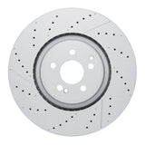 Dynamic Friction 2021-2025 Mercedes-Benz GLS63 AMG Rear Drilled GeoSPEC Coated Rotor and Slotted by Dynamic Friction Company 634-63194