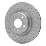 Dynamic Friction 2012-2020 BMW M235i xDrive Rear Brake Rotor - Dimpled and Slotted (344x24 Vented) by Dynamic Friction Company 640-31113