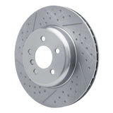 Dynamic Friction 2013-2021 BMW 328i Rear Brake Rotor - Dimpled and Slotted (345x24 Vented) by Dynamic Friction Company 640-31114