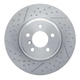 Dynamic Friction 2013-2021 BMW 328i Rear Brake Rotor - Dimpled and Slotted (345x24 Vented) by Dynamic Friction Company 640-31114