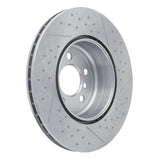 Dynamic Friction 2013-2021 BMW 328i Rear Brake Rotor - Dimpled and Slotted (345x24 Vented) by Dynamic Friction Company 640-31114