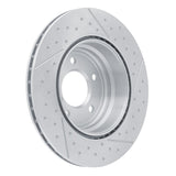 Dynamic Friction 2006-2013 BMW 328i Rear Brake Rotor - Dimpled and Slotted (324x22 Vented) by Dynamic Friction Company 640-31118