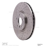 Dynamic Friction 2015-2019 MINI Cooper Countryman Front Brake Rotor - Dimpled and Slotted (335x30 Vented) by Dynamic Friction Company 640-32019