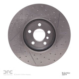 Dynamic Friction 2015-2019 MINI Cooper Countryman Front Brake Rotor - Dimpled and Slotted (335x30 Vented) by Dynamic Friction Company 640-32019