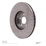 Dynamic Friction 2015-2019 MINI Cooper Countryman Front Brake Rotor - Dimpled and Slotted (335x30 Vented) by Dynamic Friction Company 640-32019