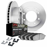 Dynamic Friction 2012-2021 Nissan NV3500 Rear Rotors with Ultimate Duty Performance Brake Pads w/Hardware by Dynamic Friction Company 6412-67016