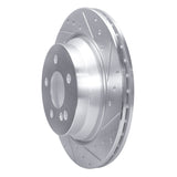 Dynamic Friction 2003-2017 Mercedes-Benz E320 Rear Right Dimpled & Slotted Silver Brake Rotor by Dynamic Friction Company 641-63053R