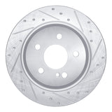 Dynamic Friction 2003-2017 Mercedes-Benz E320 Rear Right Dimpled & Slotted Silver Brake Rotor by Dynamic Friction Company 641-63053R
