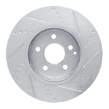 Dynamic Friction 2008-2015 Mercedes-Benz C200 (Mexico) Front Left Dimpled and Slotted Silver Brake Rotor by Dynamic Friction Company 641-63084L