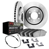 Dynamic Friction 2019-2025 Cadillac Escalade Rear Rotors with Ultimate Duty Performance Brake Pads w/Sensor/Hardware by Dynamic Friction Company 6422-47004