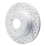 Dynamic Friction 2013-2013 BMW 135is Rear GeoSPEC Coated Rotor - Dimpled and Slotted (324x21.8 Vented) by Dynamic Friction Company 644-31090