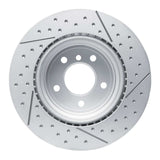Dynamic Friction 2013-2013 BMW 135is Rear GeoSPEC Coated Rotor - Dimpled and Slotted (324x21.8 Vented) by Dynamic Friction Company 644-31090