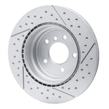 Dynamic Friction 2013-2013 BMW 135is Rear GeoSPEC Coated Rotor - Dimpled and Slotted (324x21.8 Vented) by Dynamic Friction Company 644-31090