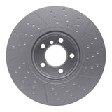 Dynamic Friction 2012-2021 BMW 340i xDrive Front GeoSPEC Coated Rotor - Dimpled and Slotted (340x30 Vented) by Dynamic Friction Company 644-31108