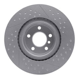 Dynamic Friction 2012-2020 BMW 230i xDrive Rear GeoSPEC Coated Rotor - Dimpled and Slotted (344x24 Vented) by Dynamic Friction Company 644-31113