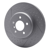 Dynamic Friction 2013-2021 BMW 428i Rear GeoSPEC Coated Rotor - Dimpled and Slotted (345x24 Vented) by Dynamic Friction Company 644-31114