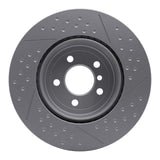 Dynamic Friction 2013-2021 BMW 428i Rear GeoSPEC Coated Rotor - Dimpled and Slotted (345x24 Vented) by Dynamic Friction Company 644-31114