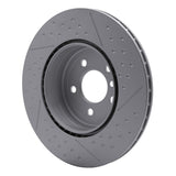 Dynamic Friction 2013-2021 BMW 428i Rear GeoSPEC Coated Rotor - Dimpled and Slotted (345x24 Vented) by Dynamic Friction Company 644-31114