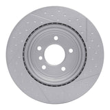 Dynamic Friction 2006-2013 BMW 330i Rear GeoSPEC Coated Rotor - Dimpled and Slotted (324x22 Vented) by Dynamic Friction Company 644-31118