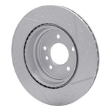 Dynamic Friction 2006-2013 BMW 330i Rear GeoSPEC Coated Rotor - Dimpled and Slotted (324x22 Vented) by Dynamic Friction Company 644-31118