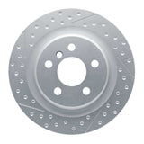 Dynamic Friction 2017-2019 MINI Cooper Clubman Rear GeoSPEC Coated Rotor - Dimpled and Slotted (300x20 Vented) by Dynamic Friction Company 644-31158