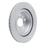 Dynamic Friction 2017-2019 MINI Cooper Clubman Rear GeoSPEC Coated Rotor - Dimpled and Slotted (300x20 Vented) by Dynamic Friction Company 644-31158