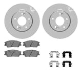 Dynamic Friction 2020-2025 Hyundai Venue Front Rotors with 5000 Advanced Brake Pads w/Hardware by Dynamic Friction Company 6512-03000