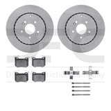 Dynamic Friction 2019-2022 Genesis G70 Rear Rotors with 5000 Advanced Brake Pads w/Hardware by Dynamic Friction Company 6512-21042