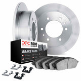 Dynamic Friction 1988-1995 Isuzu Pickup Rear Rotors with 5000 Advanced Brake Pads w/Hardware by Dynamic Friction Company 6512-37021