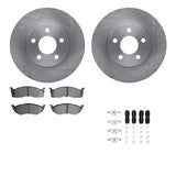 Dynamic Friction 1995-1999 Dodge Neon Front Rotors with 5000 Advanced Brake Pads w/Hardware by Dynamic Friction Company 6512-40127