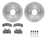 Dynamic Friction 1999-201999 Dodge Ramcharger Front Rotors with 5000 Advanced Brake Pads w/Hardware by Dynamic Friction Company 6512-40367